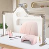 Half Moon Light for Nail Desk, 34.5In Foldable Square Nail