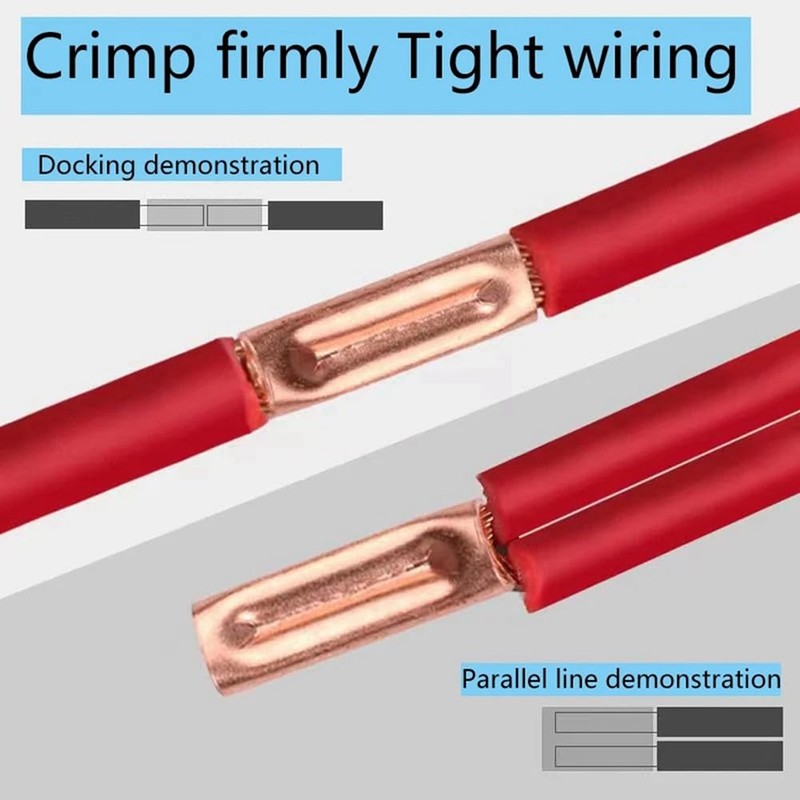 IMCCZONY 250pcs GT Copper Connecting Pipe Wire Joint Small Copper