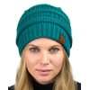 C.C Unisex Chunky Soft Stretch Cable Punto Cálido Fuzzy Forrado