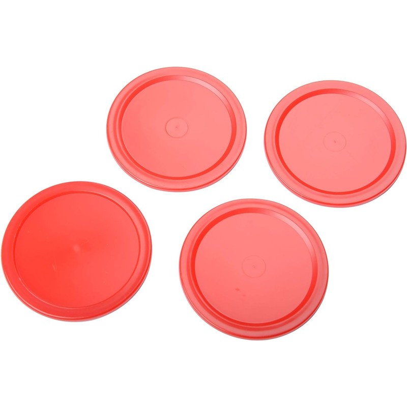 MOUJUCHI Air Hockey Pushers, 60mm Light Weight Air Hockey Red