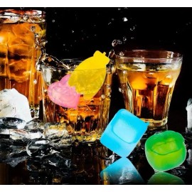 Importeek 12 Cubos De Hielo De Plastico En Forma De Fruta Multicolor