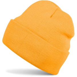 styleBREAKER children beanie knit hat, warm fine knit hat, unisex 04024030, colour:gold-yellow