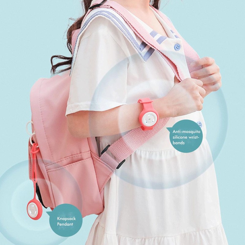 Portable Kids Mosquito Repellent Silicone Wristband USB Charging Ultrasonic Wristband