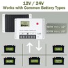 PWM Solar Charge Controller Parameter Automatic Adjustment Large LCD Display