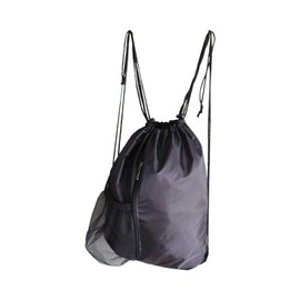 kokiya Camping Drawstring Backpack Daypack Polyester Casual Water Bottle Holder Knapsack Rucksack for Gym Trips Backpacking Swimming