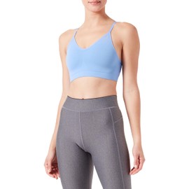 Odlo Women's Seamless Soft Sports Bra, Persian Jewel - Grey Melange