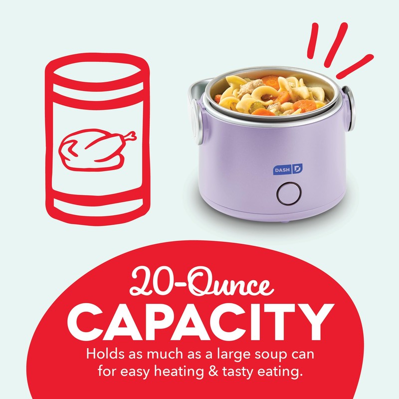 DASH Hot2Go™ Personal Food Warmer (20 Ounces) - Lavender