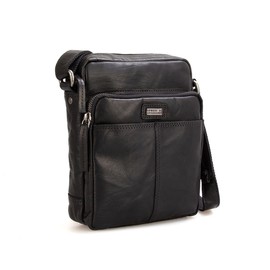 Spikes & Sparrow Leather Shoulder Bag 18 cm, black