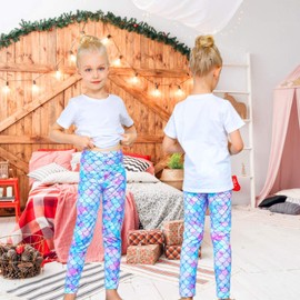 Girl Unicorn Leggings Kid Rainbow Legging Tights Trousers Slim Long Pants 8-9 Years