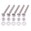 1/4-20 x 3" Stainless Steel Carriage Bolts with Hex Nuts