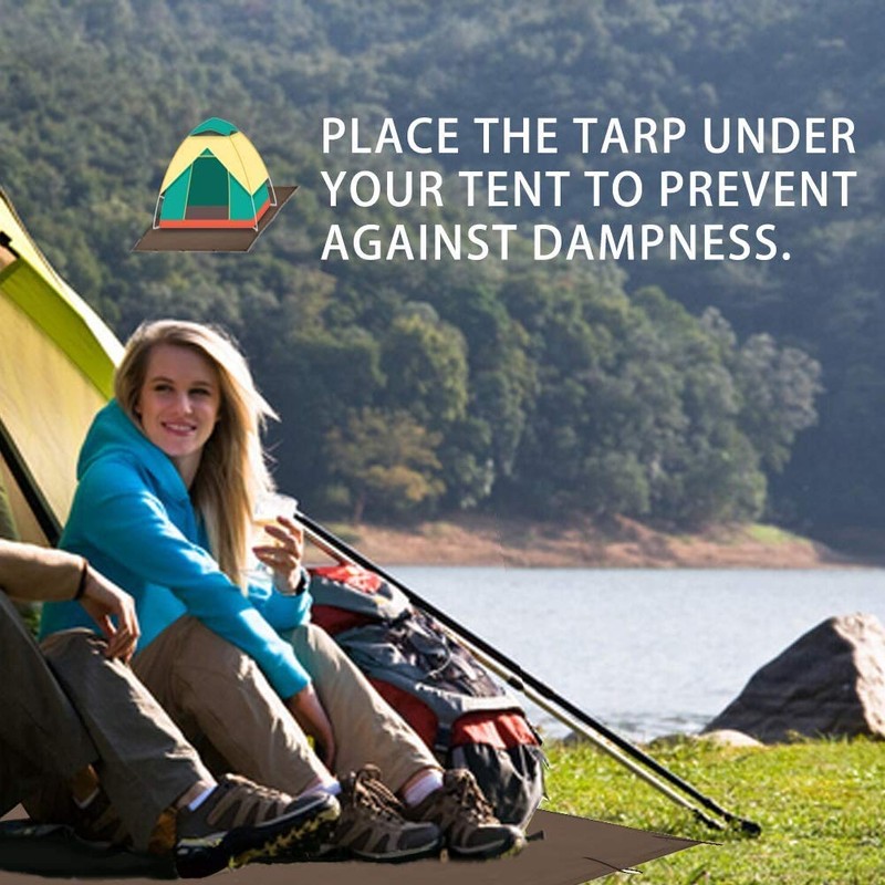 KALINCO Waterproof Camping Tarp Tent Hammock Rain Fly, 10X10FT/10X15FT, Mutifunctional