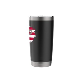 Divided America Broken Heart Flag Safety Pin American Adults Stainless Steel Insulated Tumbler