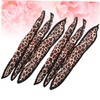 Baluue 6 Pcs Adorable Leopard Print Sponge Hair Rollers Easy