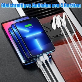 Daakro 96 W Pack of 2 12 V USB Sockets, Dual PD3.0 Type C & QC3.0 USB A Car Charger