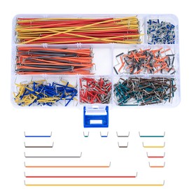 HAOCHEN 560 Pcs Jumper Wire Kit, 14 Lengths Assorted Breadboard Jumper Wire Cable, Preformed U-shape Solderless Jumper Wire Male to Male Jumper Wires Prototyping Breadboard