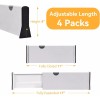 JONYJ Expandable Drawer Organizers Dividers 4 Pack Adjustable Bedroom Closet