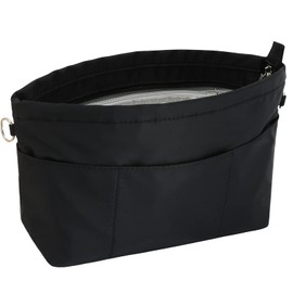 SHINGONE Bag-In Bag, Nylon, A5, Small, Horizontal Inner Bag, Women's, Men's, Back-in-Back, Waterproof, Lightweight, Smaller, Storage Bag, Divider, For Tote Bags, Zippered, Organizer Bag in Bag, 4