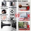 4 Pack Rubber Door Stopper Self Adhesive,No Magnetic Door Stop,Wall