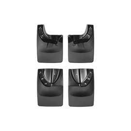 WeatherTech Custom No Drill Splash Guard MudFlaps for Toyota Tacoma W/Fender Flares - Front & Rear Set (110055-120055), Black