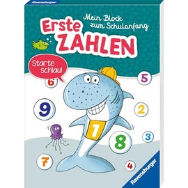 Ravensburger Mein Block zum Schulanfang: Erste Zahlen - Rätselblock ab 6 Jahre - Zahlen lernen