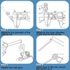 9KM DWLIFE Fishing Rod Guides Tip Top Repair Kits Ceramic