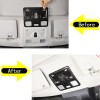 carpart2021 Carbon ABS Reading Lamp Light Trim Panel Interior CoverFor