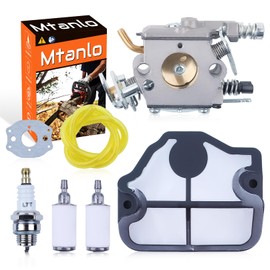 Mtanlo Carburetor Kit For Husqvarna 36 41 136 137 141 142 Chainsaw Replace OEM For 530071987 530019172 530035482, Replace For Zama C1Q W29E