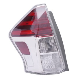 Tsomony - For 2015 2016 2017 2018 Toyota Prius V Halogen Left Rear Light Tail Light Replacement Driver Side Clear&Red Housing Clear Lens