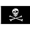 Skull and Crossbones Flag 5 x 3 FT - 100%