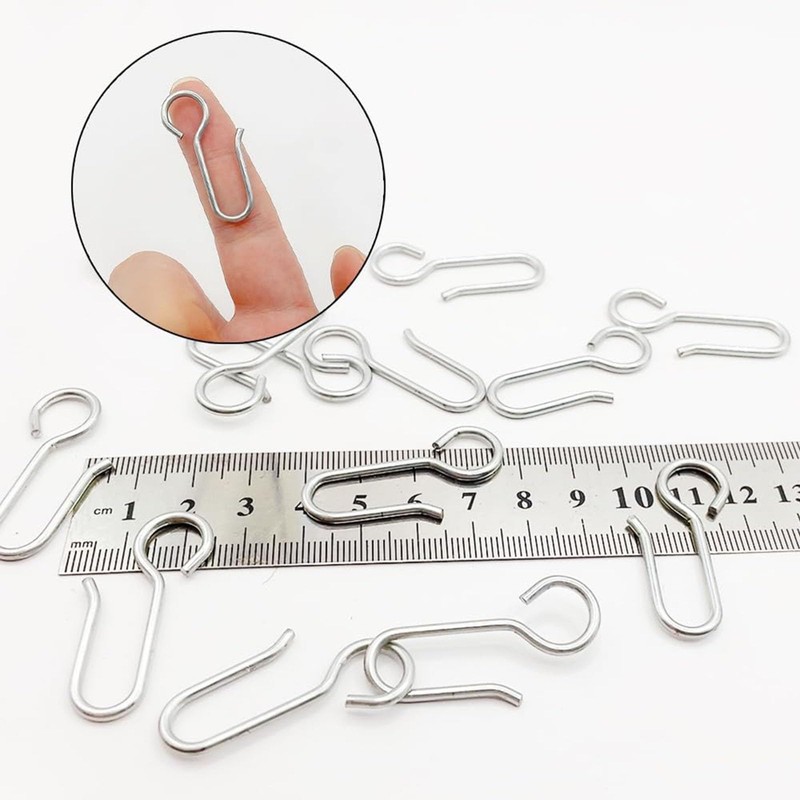 Metal Curtain Track Hook S Shaped Small Curtain Hooks Stainless