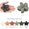 Sisiaipu Pinzas para El Cabello con Forma de Flor, 6