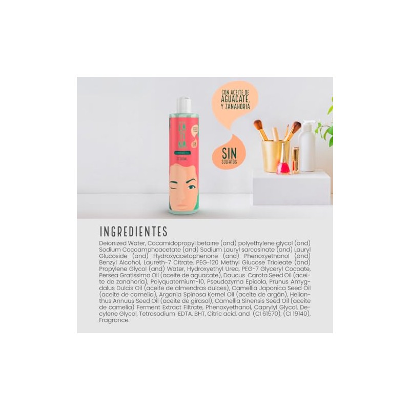 PRODUCTOS LA TI NA Shampoo LATINA Antifrizz 300 ml