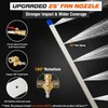 Radiator Cleaning Wand with 1/4''Quick Coupler,Dual Purpose RadiatorFlush Kit for