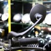 KIMISS Espejo retrovisor de motocicleta, Espejo retrovisor universal redondo modificado