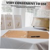 SHOWERORO Retro Wedding Guest Book Pages Creative Sign Book for