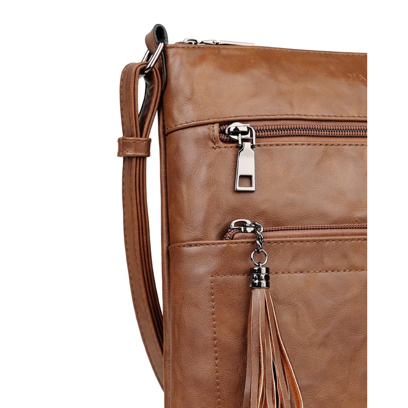 MASINTOR Crossbody Purses for Women, Multi Pocket Casual Crossbody Bag,