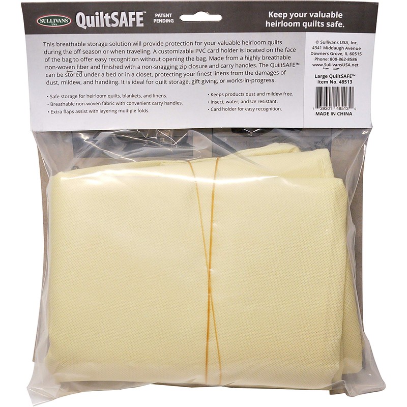 Sullivans 48513 Quiltsafe Storage Bag, 16" x 24" x 9"