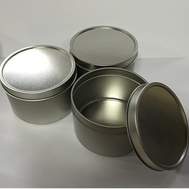 Candlewic Large Candle Tin (8 Oz.), 12 Pieces with Lids