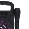 Portable Karaoke Machine Multifunction Cool Lighting Plug in Card Deep