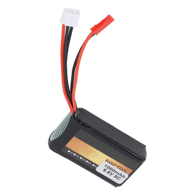 RC Receiver Lithium Battery 1000mAh 8C 6.6V RC Aircraft Remote