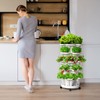 Tectsia Strawberry Vertical Planter Tower Garden, 7 Tiered Stackable Planter