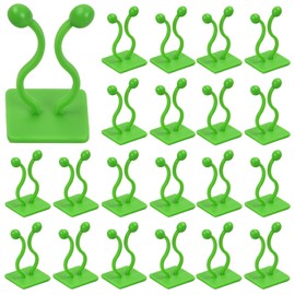 kissral Plant Clips Large Pack of 50 Wall Mounts for Plants, Climbing Plant Mounting Brackets for Plants Securing Supports (Green)