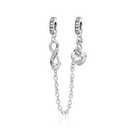 BEEUVIP Women's Life of Animals Charm Pendant for Bracelet 925 Sterling Silver Birthstone Charms Beads Fits Bracelet, Silver, Cubic Zirconia