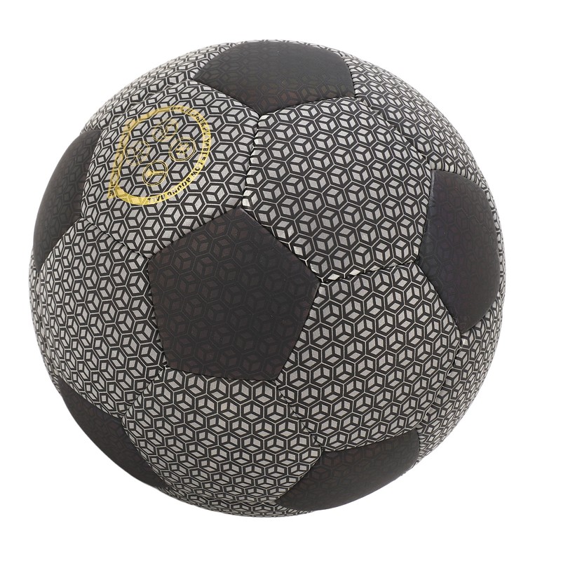 Luminous Glowing Football Holographic Reflective PU Machine Stitched Night Glowing