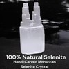 4All Selenite Crystal Twin Tower Pillars Handmade Spritual Energy Healing