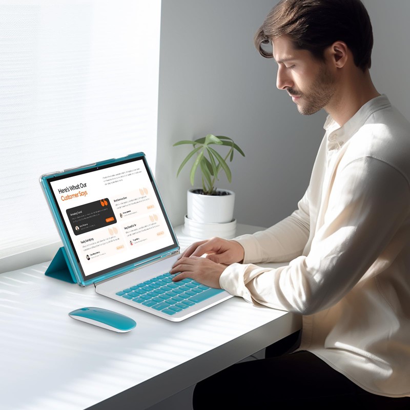 10 inch Tablet with Keyboard 2 in 1 Tablet Android