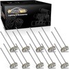 Partsam 10PCS Blue T4.7 Instrument Panel LED Light Gauge Cluster