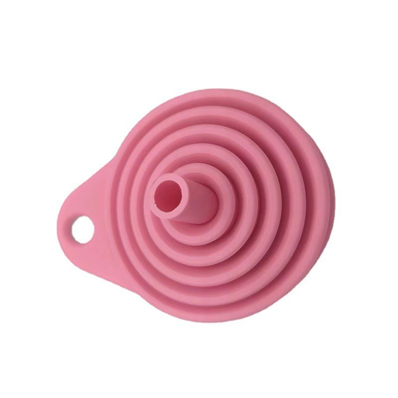 2-Pack Collapsible Silicone Kitchen Funnel Set for Bottles, Oils &