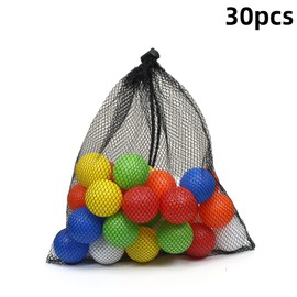 Scott Edward - Pelotas de golf de práctica, 30 unidades, con vuelo limitado, multicolor, perfectas para patios traseros, práctica de columpio, campo de conducción, entrenamiento en interiores y exteriores