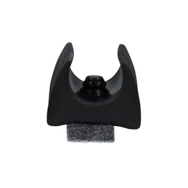 GleitGut 4 x clamping glides for cantilever chair felt glides for swing chair round tube black with pin 11 mm